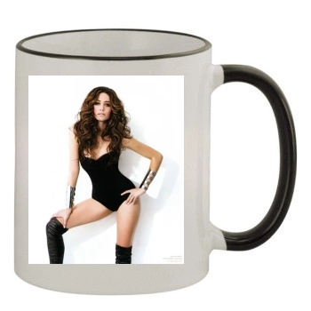 Emmy Rossum 11oz Colored Rim & Handle Mug