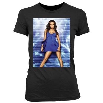 Eva Longoria Women's Junior Cut Crewneck T-Shirt