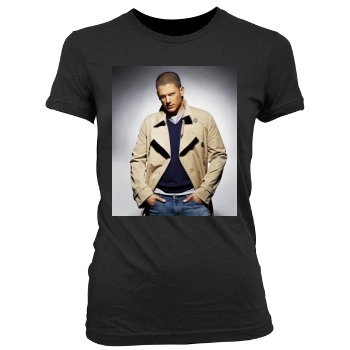 Wentworth Miller Women's Junior Cut Crewneck T-Shirt