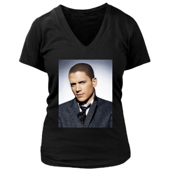 Wentworth Miller Women's Deep V-Neck TShirt