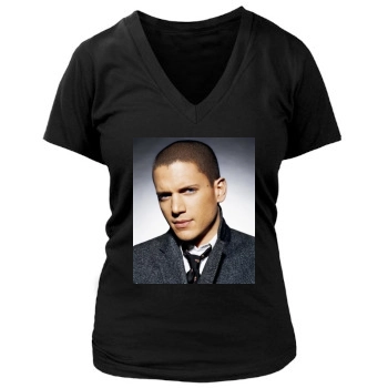 Wentworth Miller Women's Deep V-Neck TShirt