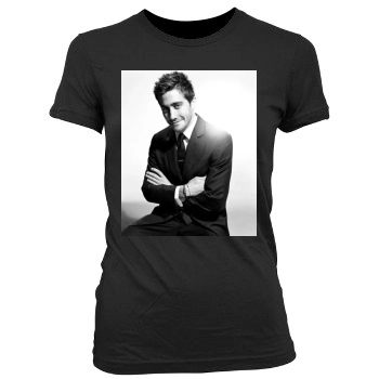 Jake Gyllenhaal Women's Junior Cut Crewneck T-Shirt