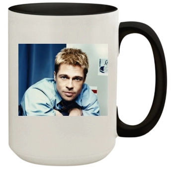 Brad Pitt 15oz Colored Inner & Handle Mug