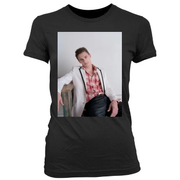 James Franco Women's Junior Cut Crewneck T-Shirt