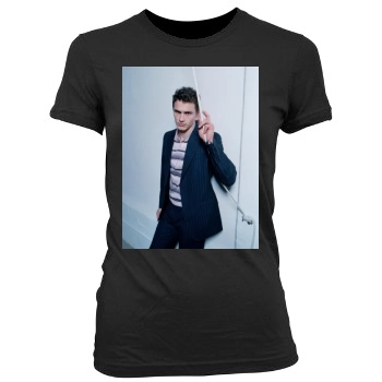 James Franco Women's Junior Cut Crewneck T-Shirt