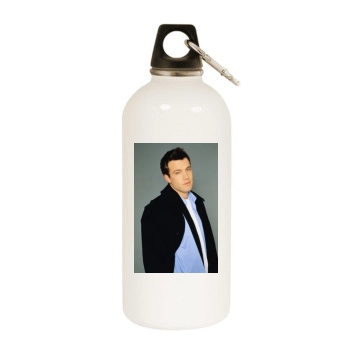 Ben Affleck White Water Bottle With Carabiner