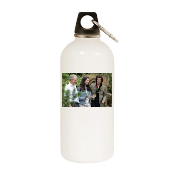 Ben Barnes White Water Bottle With Carabiner