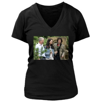 Ben Barnes Women's Deep V-Neck TShirt