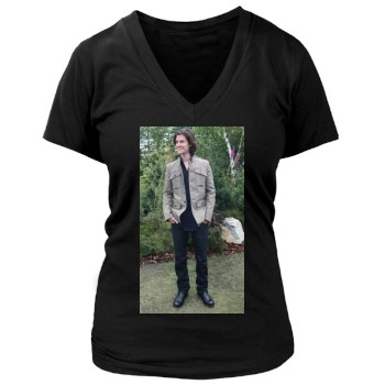 Ben Barnes Women's Deep V-Neck TShirt