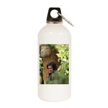 Ben Barnes White Water Bottle With Carabiner