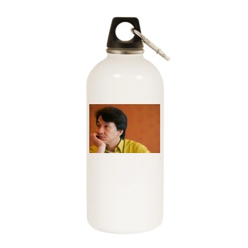 Jackie Chan White Water Bottle With Carabiner