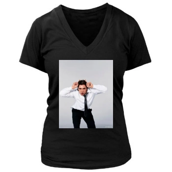 Javier Bardem Women's Deep V-Neck TShirt