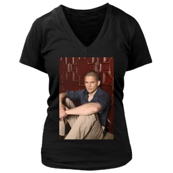 Wentworth Miller Women's Deep V-Neck TShirt