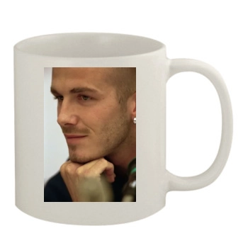 David Beckham 11oz White Mug