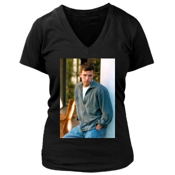 Ben Affleck Women's Deep V-Neck TShirt