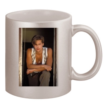 Brad Pitt 11oz Metallic Silver Mug