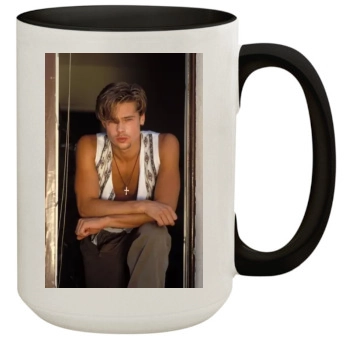 Brad Pitt 15oz Colored Inner & Handle Mug