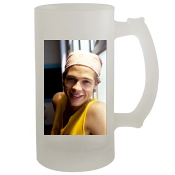 Brad Pitt 16oz Frosted Beer Stein