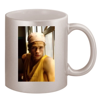 Brad Pitt 11oz Metallic Silver Mug