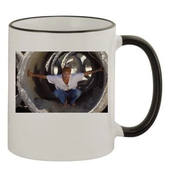 Brad Pitt 11oz Colored Rim & Handle Mug