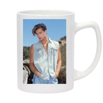 Brad Pitt 14oz White Statesman Mug