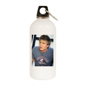 Chad Michael Murray White Water Bottle With Carabiner