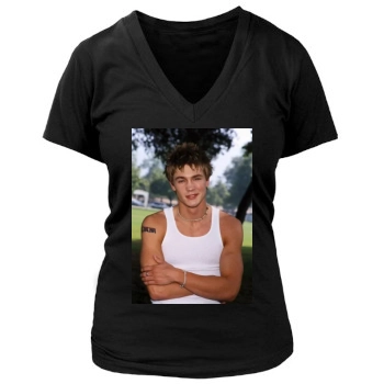 Chad Michael Murray Women's Deep V-Neck TShirt