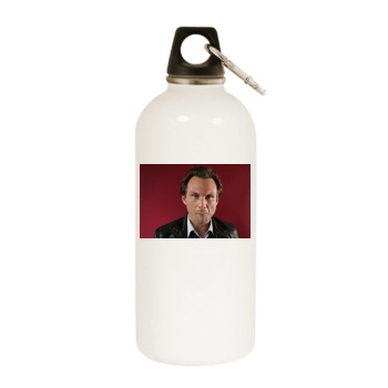 Christian Slater White Water Bottle With Carabiner