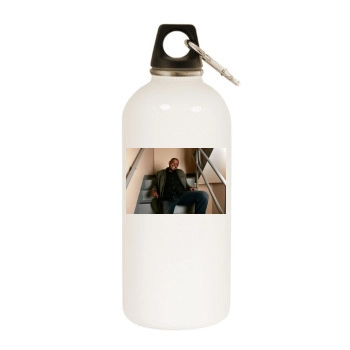 Forest Whitaker White Water Bottle With Carabiner