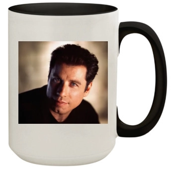 John Travolta 15oz Colored Inner & Handle Mug