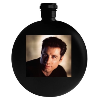 John Travolta Round Flask