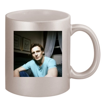 Liam Neeson 11oz Metallic Silver Mug