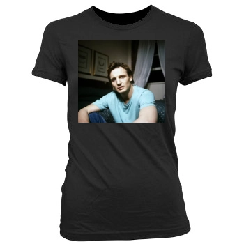 Liam Neeson Women's Junior Cut Crewneck T-Shirt