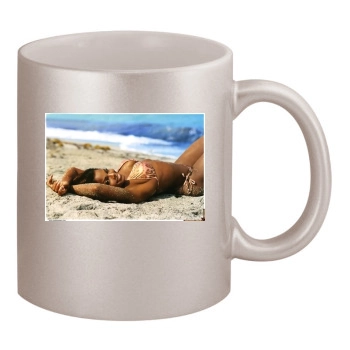 Janet Jackson 11oz Metallic Silver Mug