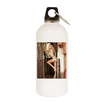 Jenna Jameson White Water Bottle With Carabiner