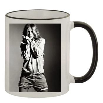 Jennifer Aniston 11oz Colored Rim & Handle Mug