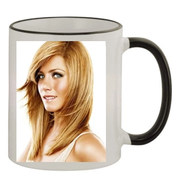 Jennifer Aniston 11oz Colored Rim & Handle Mug