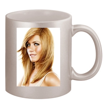 Jennifer Aniston 11oz Metallic Silver Mug