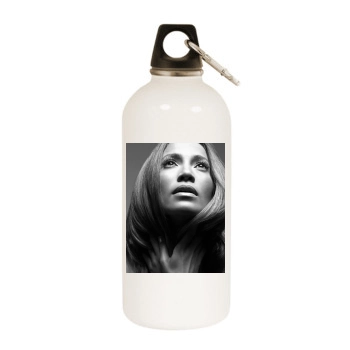 Jennifer Lopez White Water Bottle With Carabiner