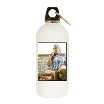 Jennifer Lopez White Water Bottle With Carabiner