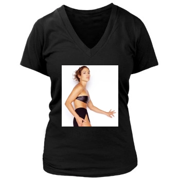 Jennifer Lopez Women's Deep V-Neck TShirt