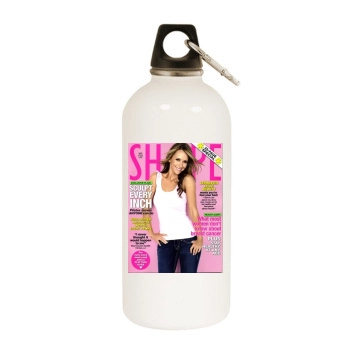 Jennifer Love Hewitt White Water Bottle With Carabiner