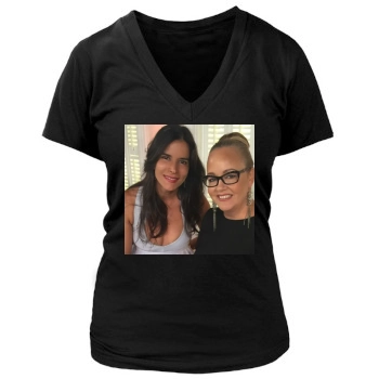 Patricia Velasquez Women's Deep V-Neck TShirt