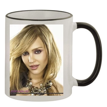 Jessica Alba 11oz Colored Rim & Handle Mug