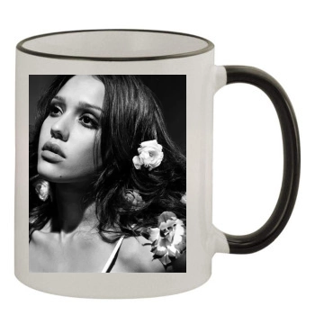 Jessica Alba 11oz Colored Rim & Handle Mug