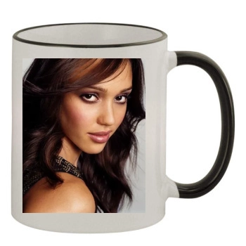 Jessica Alba 11oz Colored Rim & Handle Mug