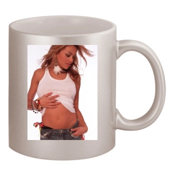 Paulina Rubio 11oz Metallic Silver Mug