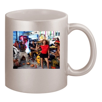 Paulina Rubio 11oz Metallic Silver Mug