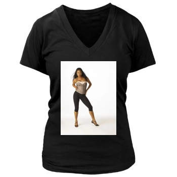 The Pussycat Dolls Women's Deep V-Neck TShirt