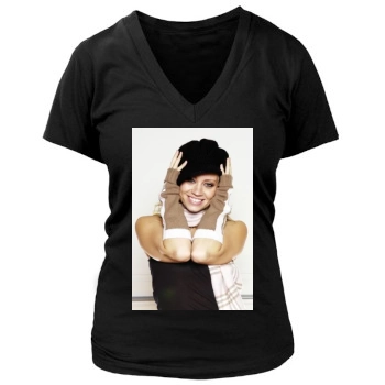 The Pussycat Dolls Women's Deep V-Neck TShirt